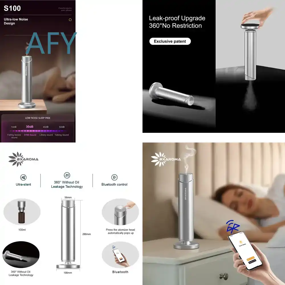 Home Fragrance Market - Srebrny dyfuzor olejków eterycznych do aromaterapii,