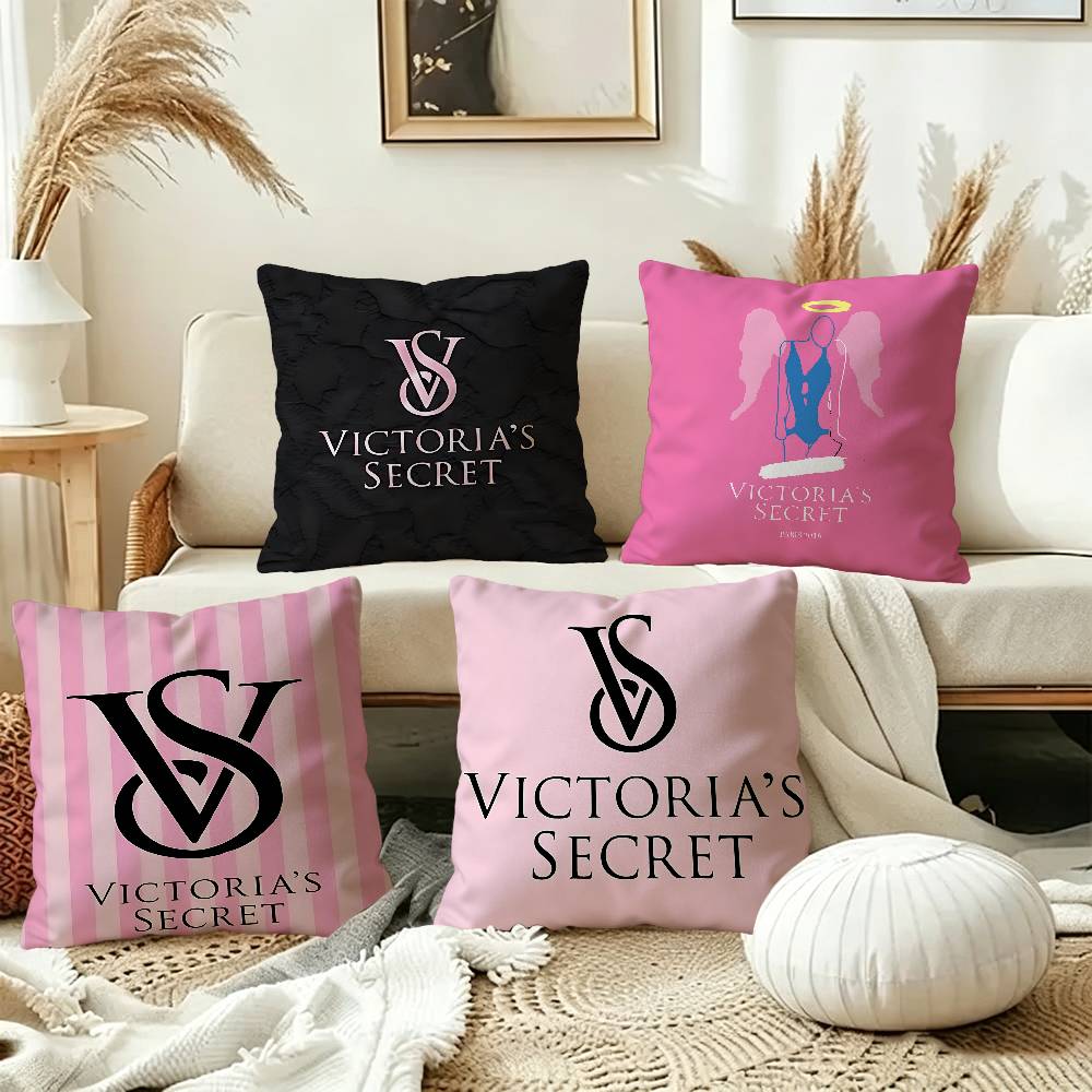 Home Fragrance Victoria Secret - Poszewki na poduszki V-Victoria-logo-S-Secret, dekoracyjne poszewki