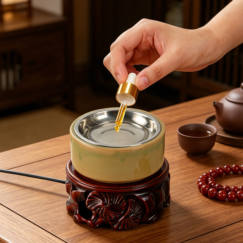 Home Fragrance Oils For Oil Burners - Ceramiczny elektroniczny podgrzewacz do kadzideł z