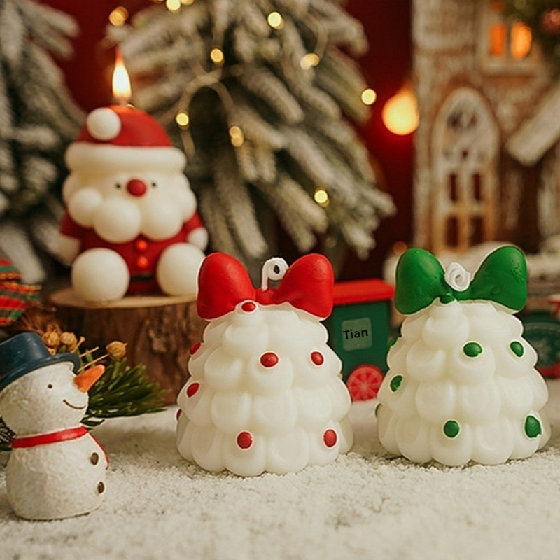 Xmas Home Fragrance - Urocze świece zapachowe w kształcie choinki,
