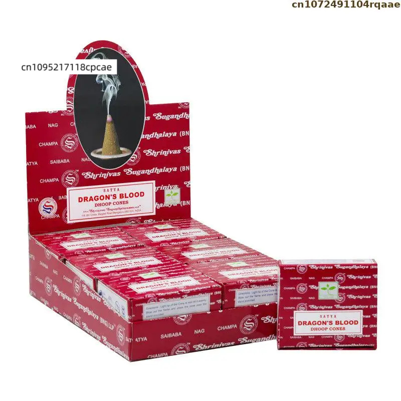 Home Fragrance Gift Box - SATYA Nag Champa Dhoop Stożki Kadzidła