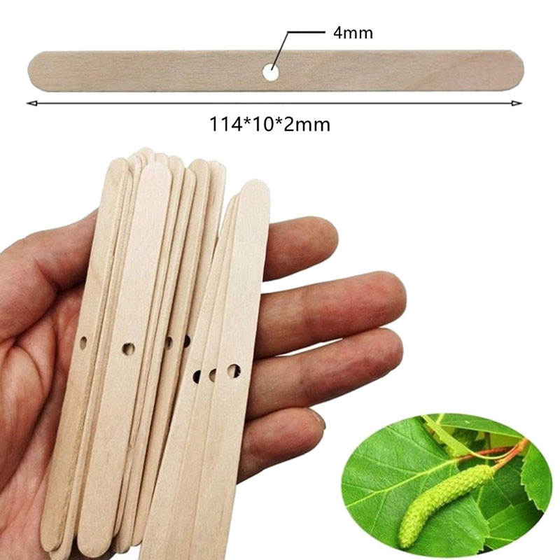 ● 50 SZT. Drewniane Podstawki  – Wooden Wick Candle recenzja i cena