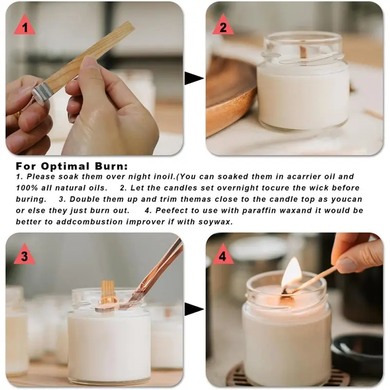 100 szt. wysokiej jakości drew – Wooden Wick Candle recenzja i cena