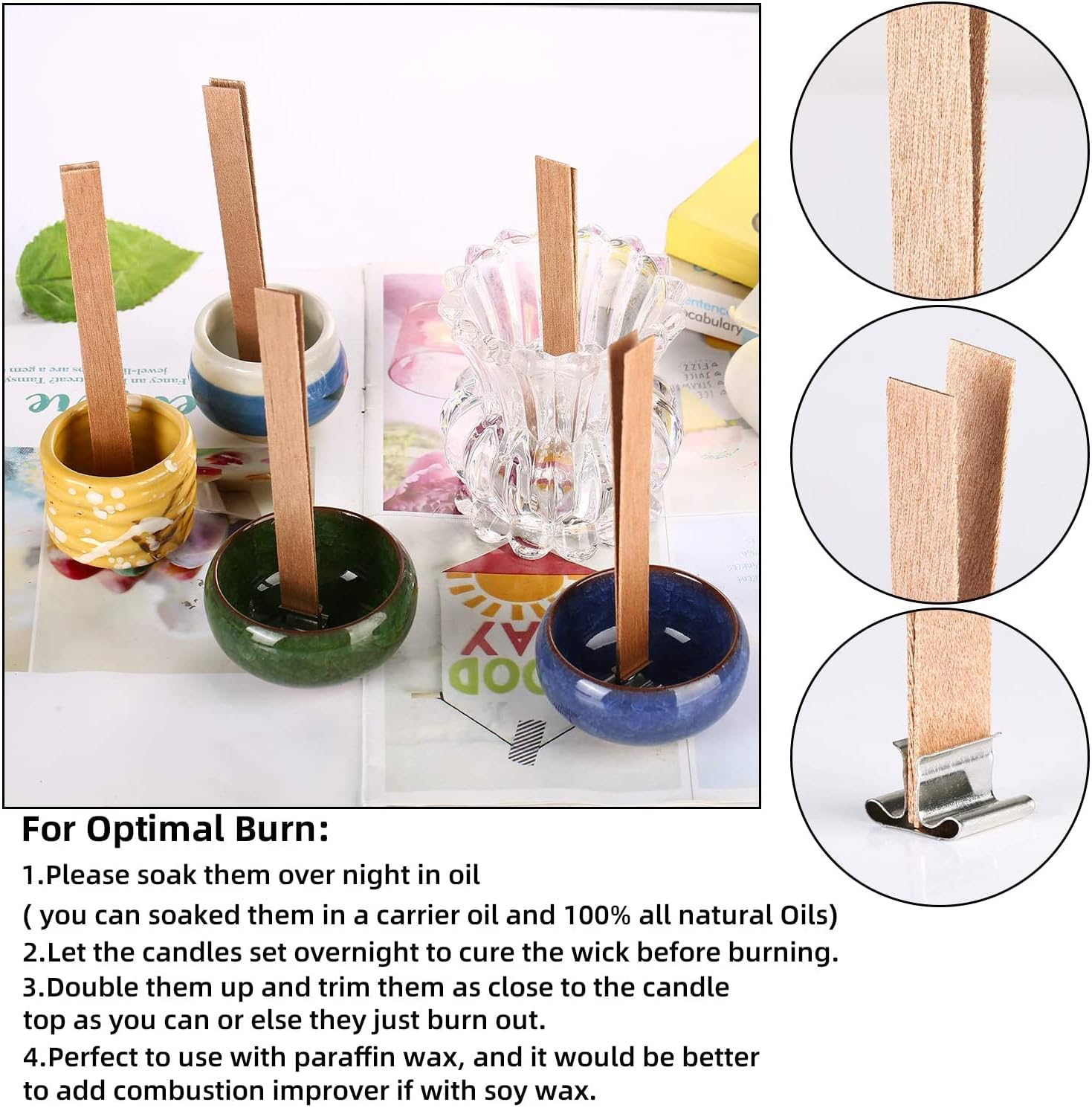 10-100 SZTUK Knot świec zapach – Wooden Wick Candle recenzja i cena