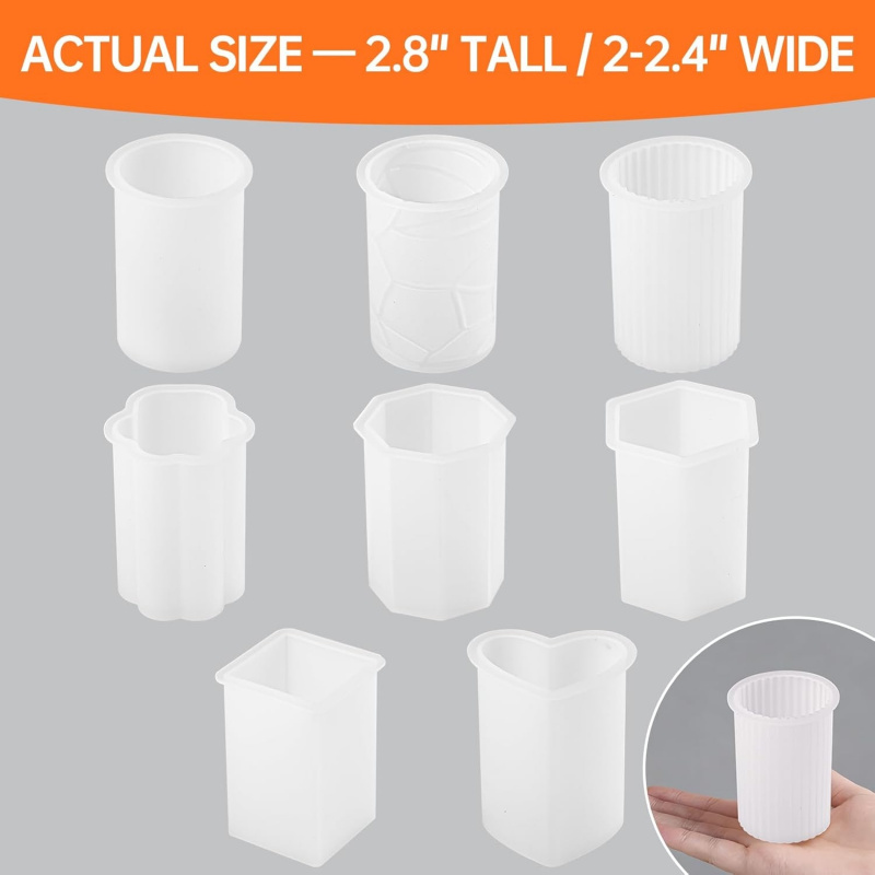 Zestaw 8 silikonowych form do  – Wooden Wick Candle recenzja i cena
