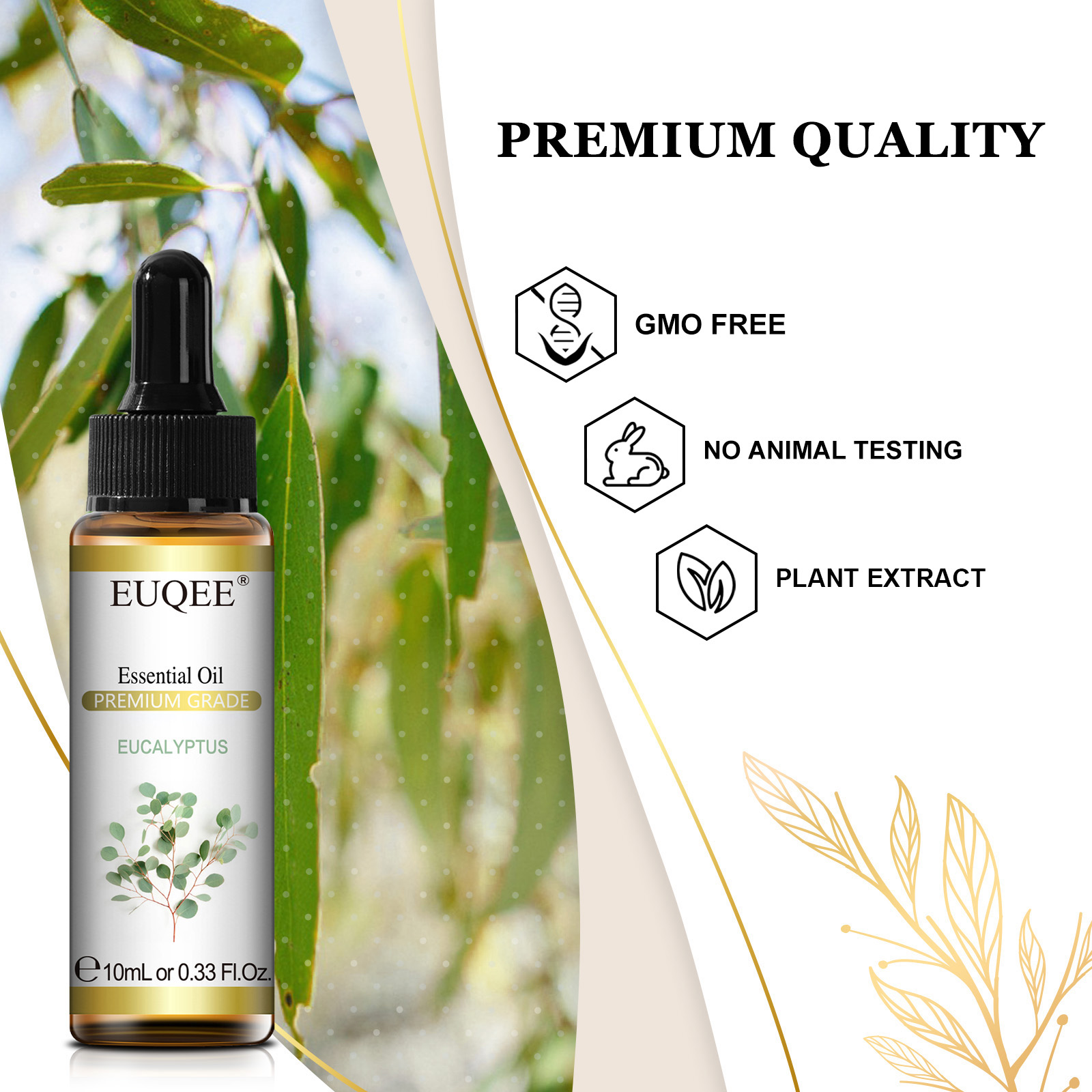 EUQEE 10ML Naturalne olejki et – Home Fragrance Eucalyptus recenzja i cena